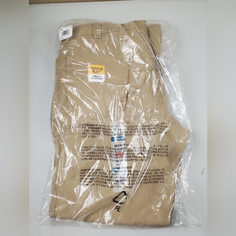 CARHARTT FLAME-RESISTANT RUGGED FLEX RELAXED FIT CANVAS WORK PANT, Size 36x32 - Picture 3 of 5